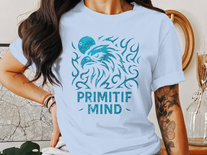 Primotif Mind Eagle Graphic Tee Shirt for Bold Look product