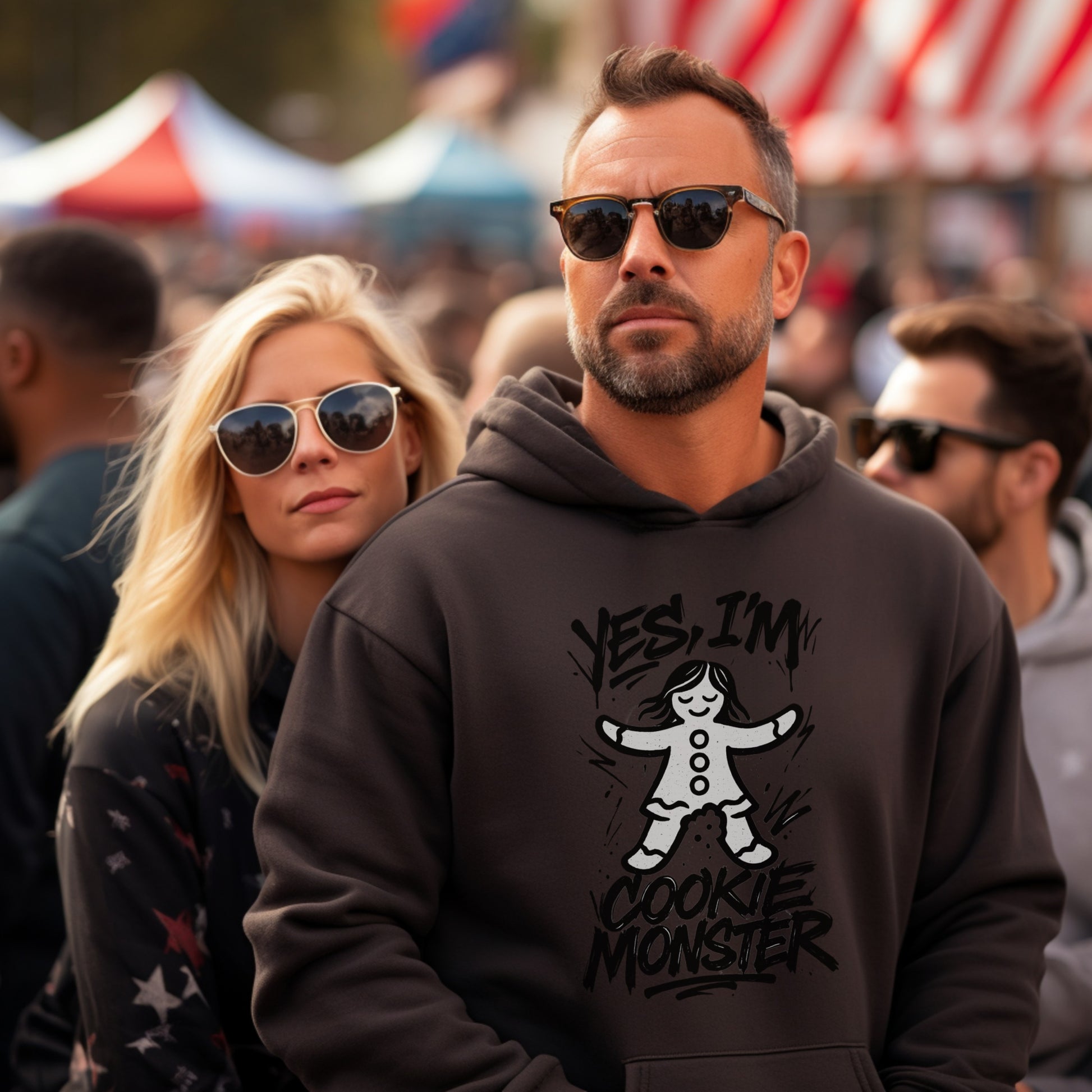 Yes I'm Cookie Monster Graphic Hoodie product