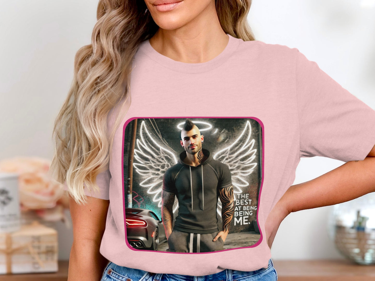 The Best At Being Me Angel Wings Design T-shirt product