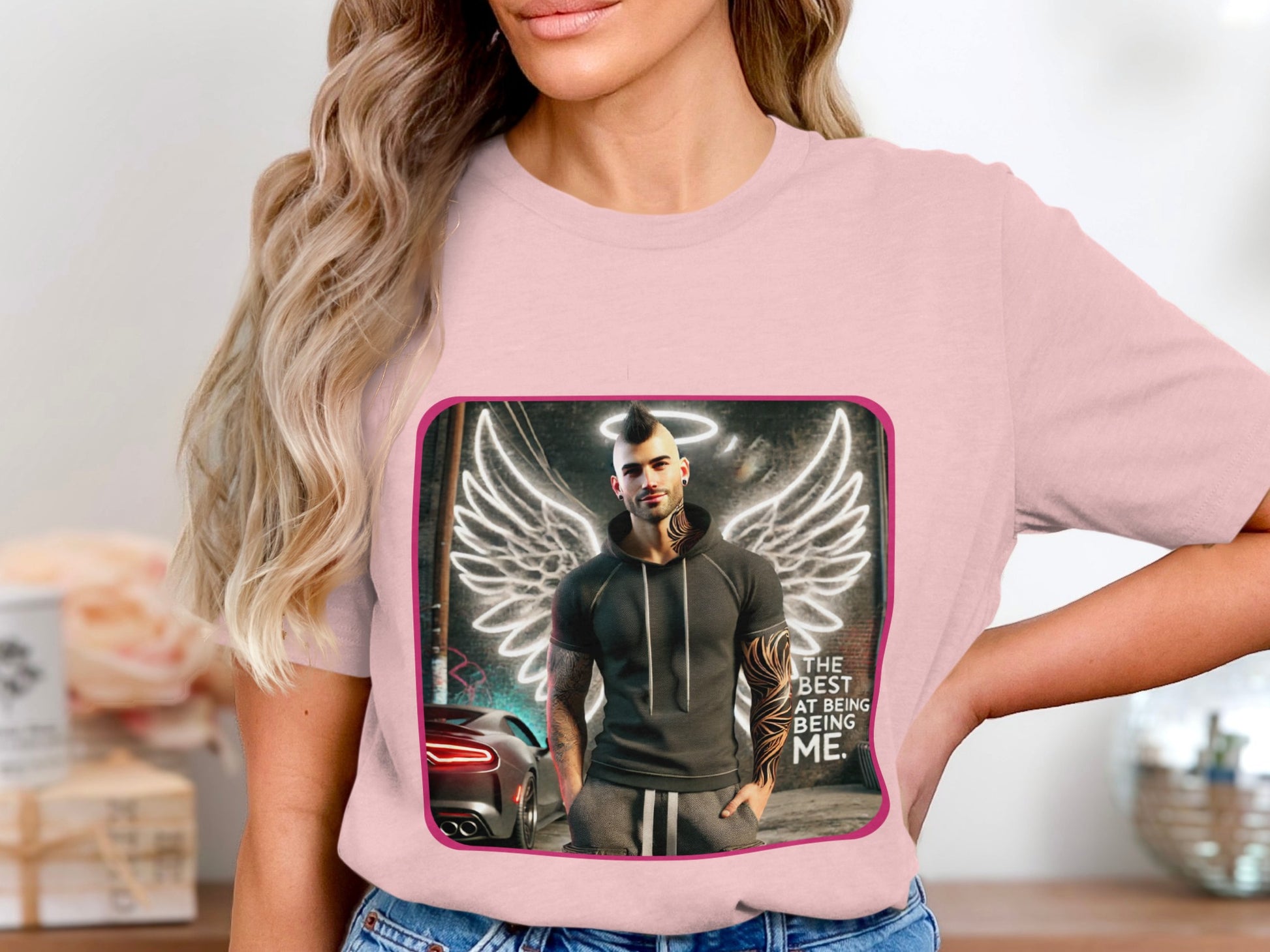 The Best At Being Me Angel Wings Design T-shirt product