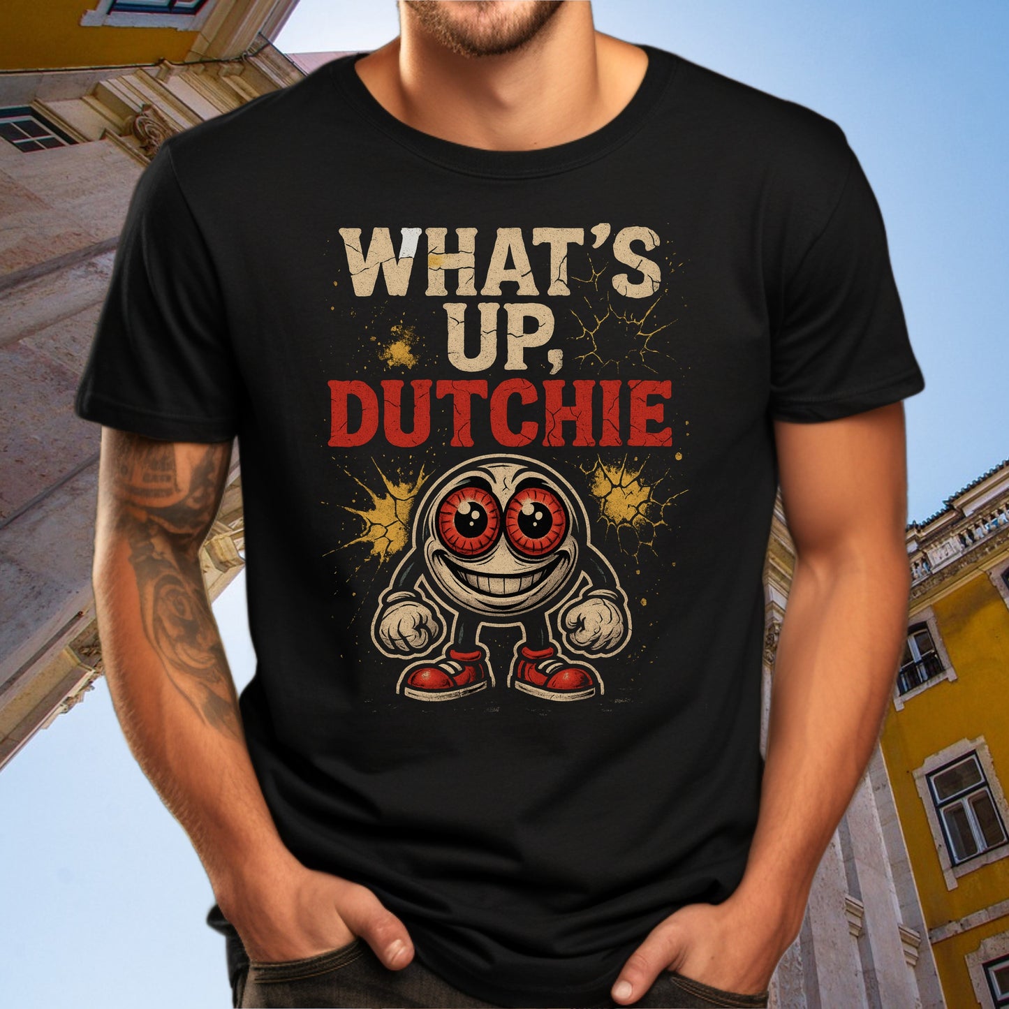 What's Up Dutchie Character Print T-Shirt product type