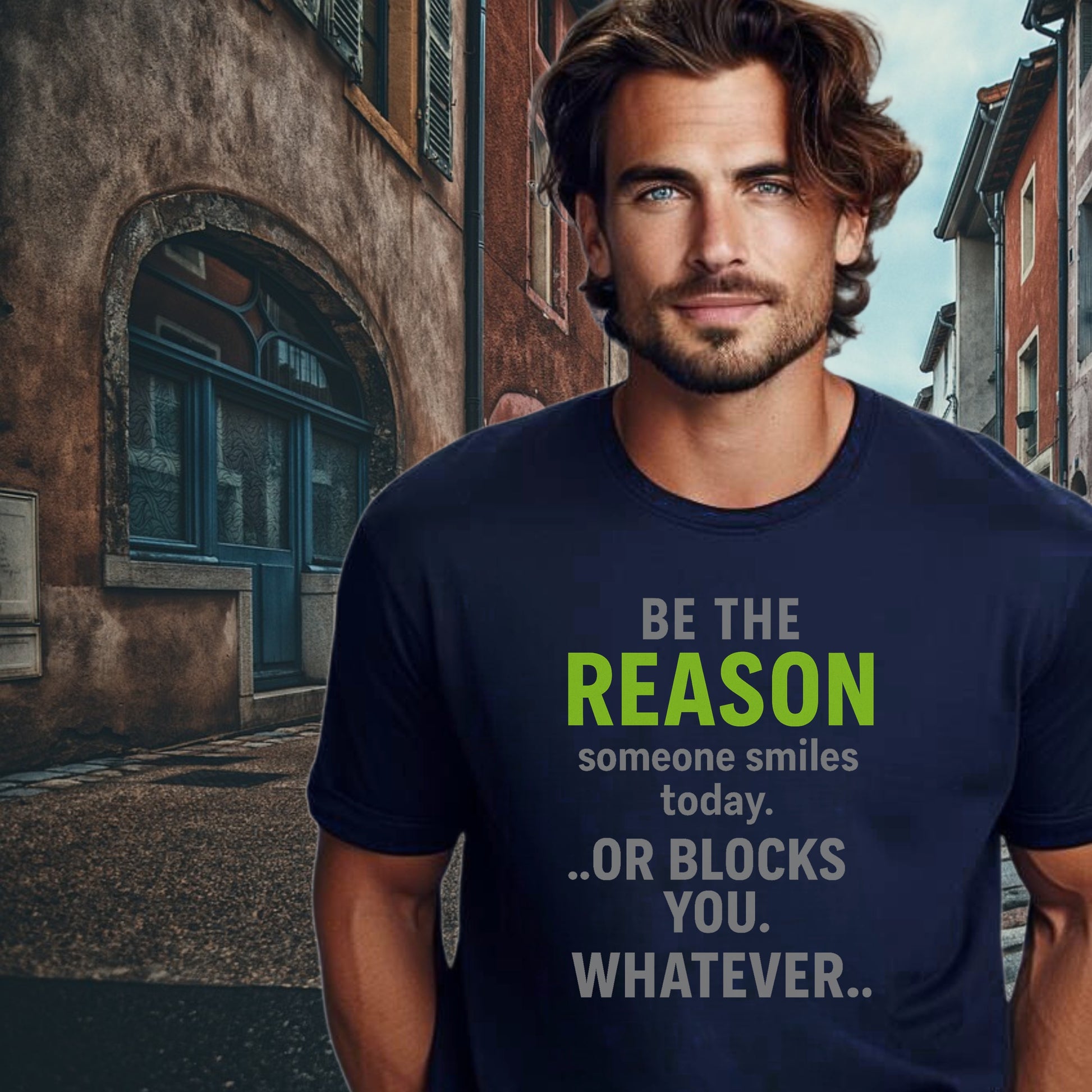 Be The Reason Someone Smiles Blocks You T-Shirt
