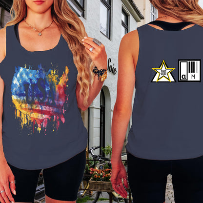 Colorful USA Graphic Design Women's Tank Top product