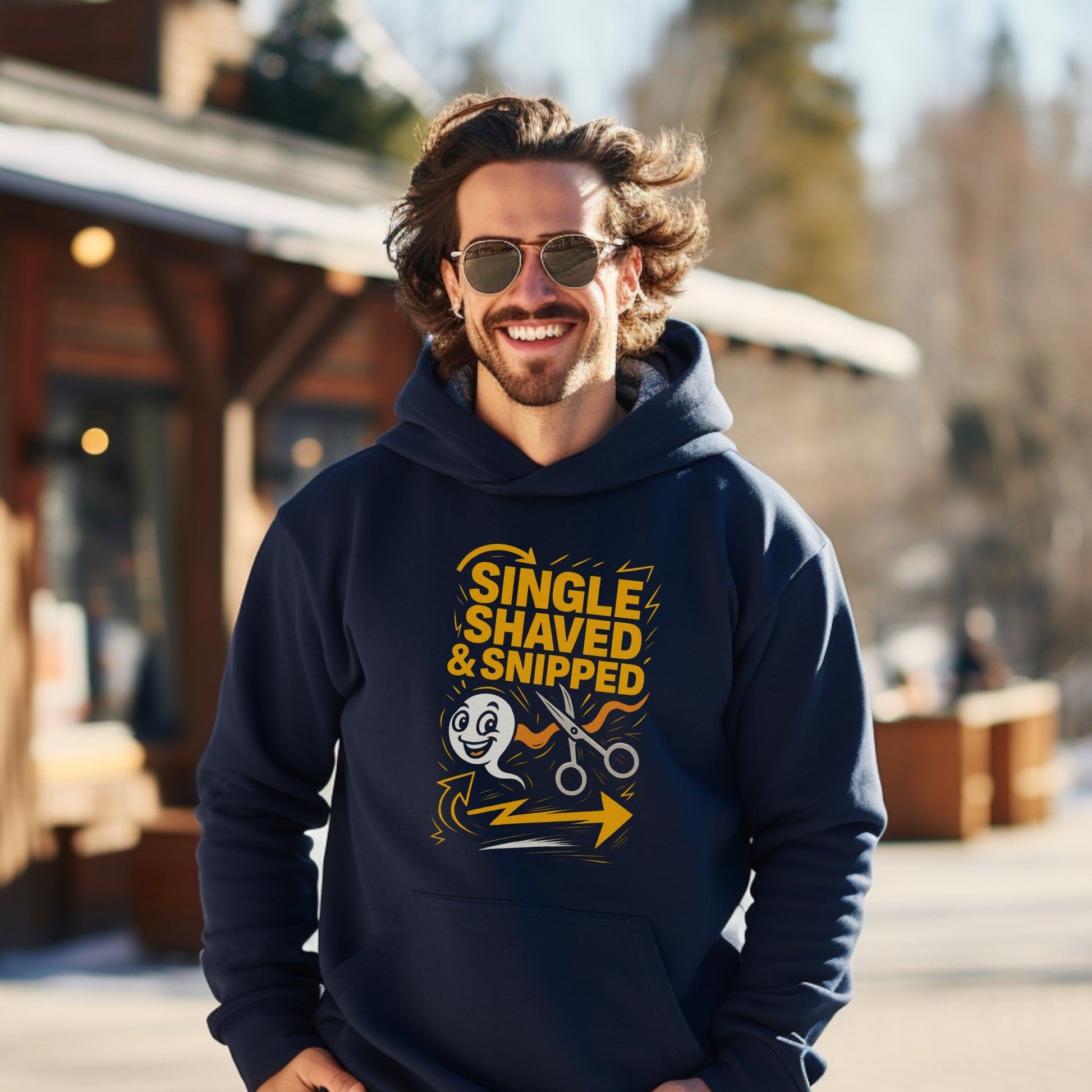Single Shaved Snipped Graphic Hoodie product