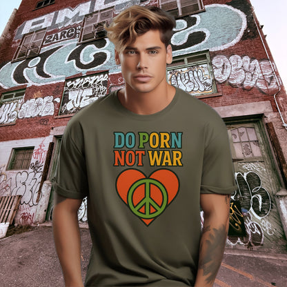 Do Porn Not War Peace Symbol Graphic Tee product