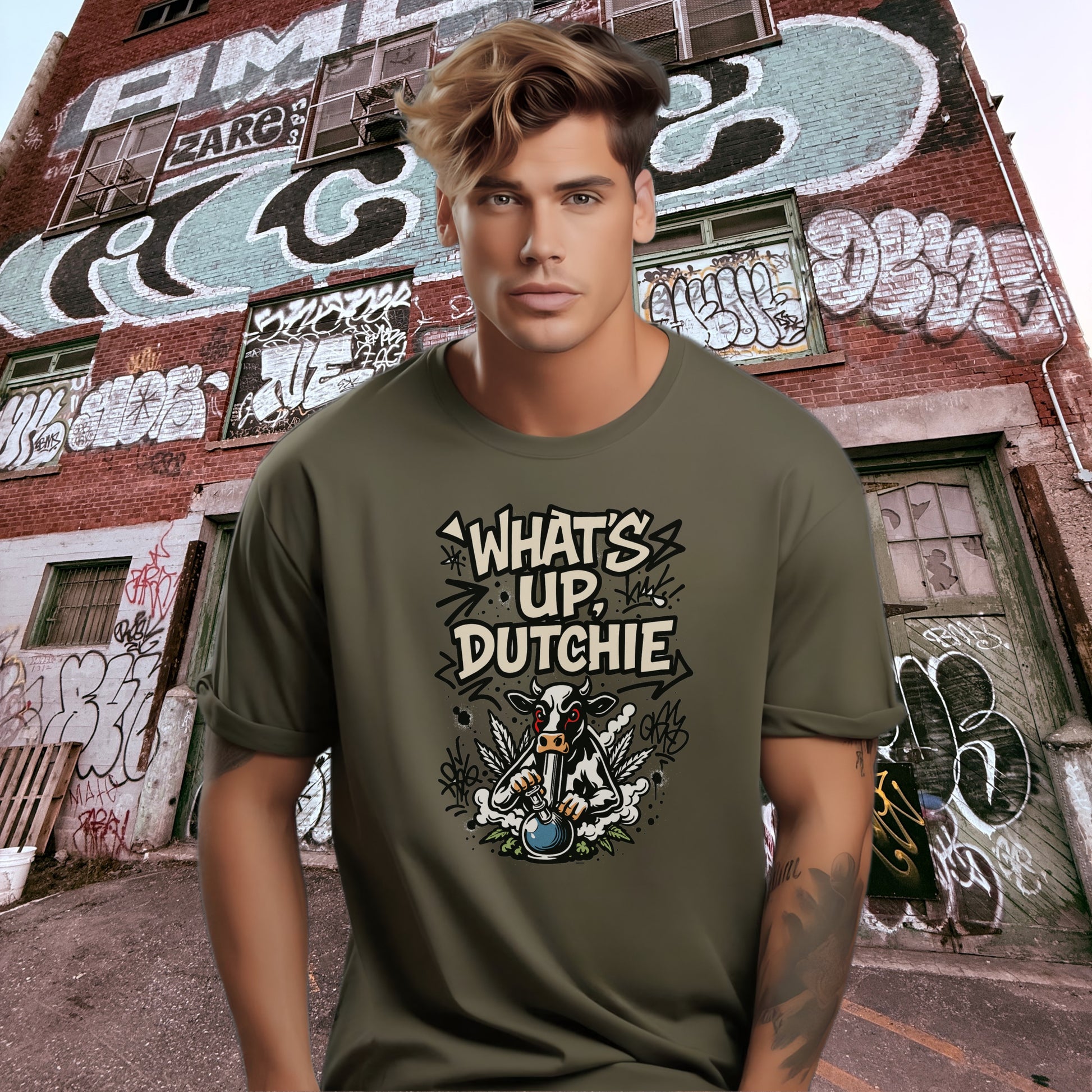 What's Up Dutchie Graffiti Style Graphic Art product