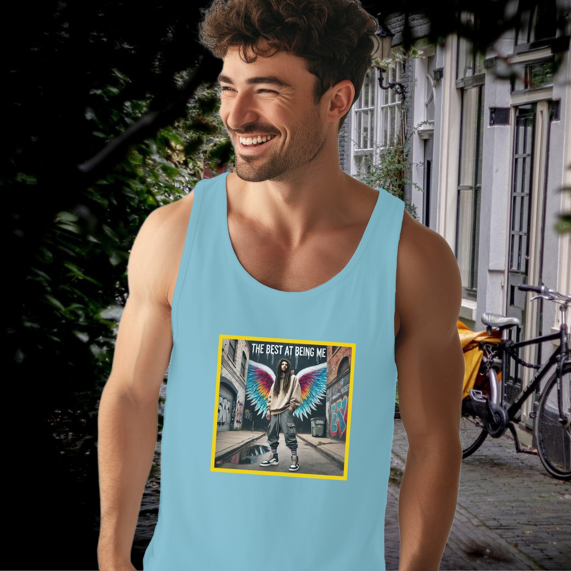 The Best at Being Me Wings Graphic Muscle Tank product