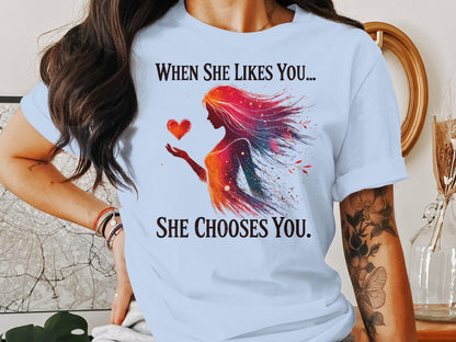 Artistic When She Chooses Spreads Love T-shirt product type