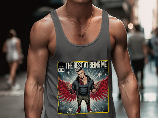 The Best At Being Me Graphic Men's Tank Top product type