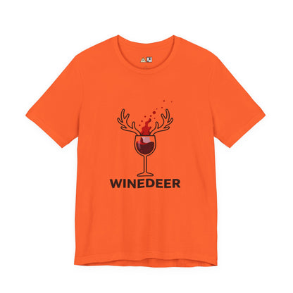Wine Deer Authority – Unisex Bold Graphic Streetwear Tee