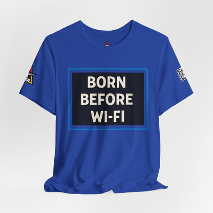 BORN BEFORE WI-FI | Funny Retro Graphic Tee | Gen X & Millennial Streetwear