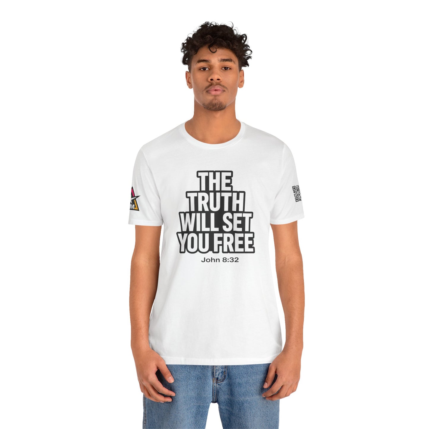 The Truth Will Set You Free Graphic T-Shirt | John 8:32 Christian Tee | Faith Streetwear Shirt