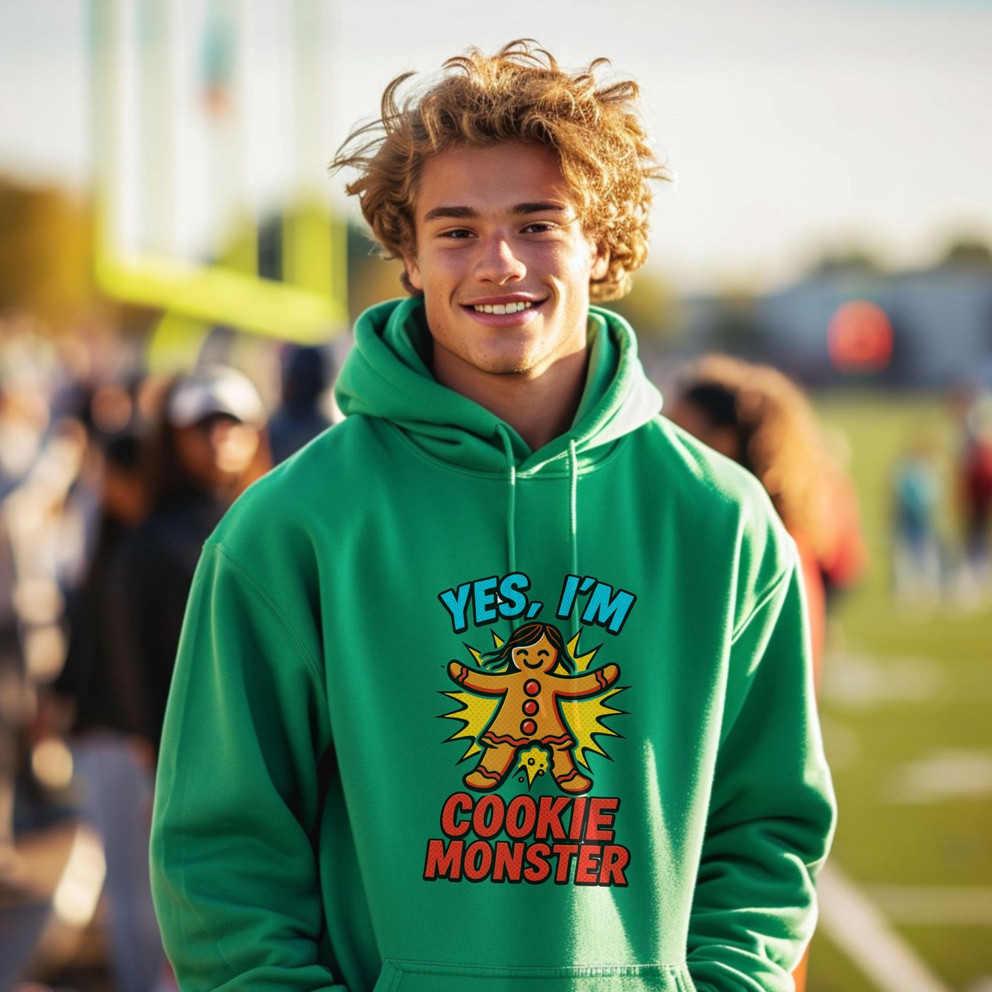 Yes I'm Cookie Monster Graphic Hoodie