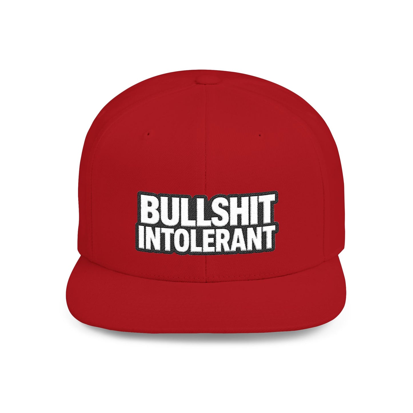 Bullshit Intolerant – Funny Sarcastic Streetwear Snapback