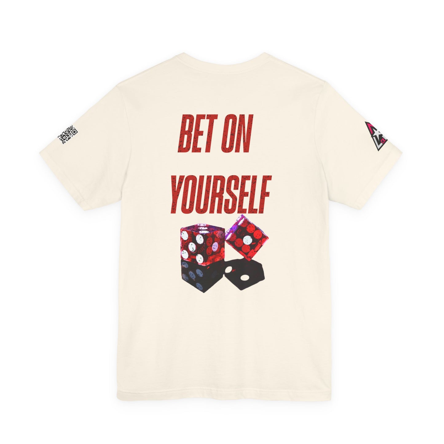 BET ON YOURSELF Graphic T-Shirt | Motivational Streetwear Tee | Dice Graphic Shirt