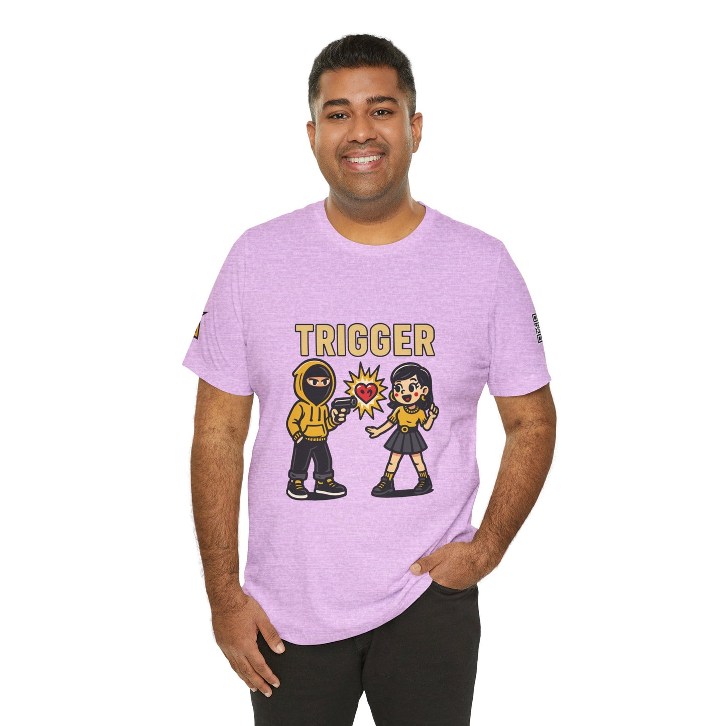 Trigger Graphic T-Shirt | Funny Dating Tee | Toxic Love Streetwear  TRIGGER