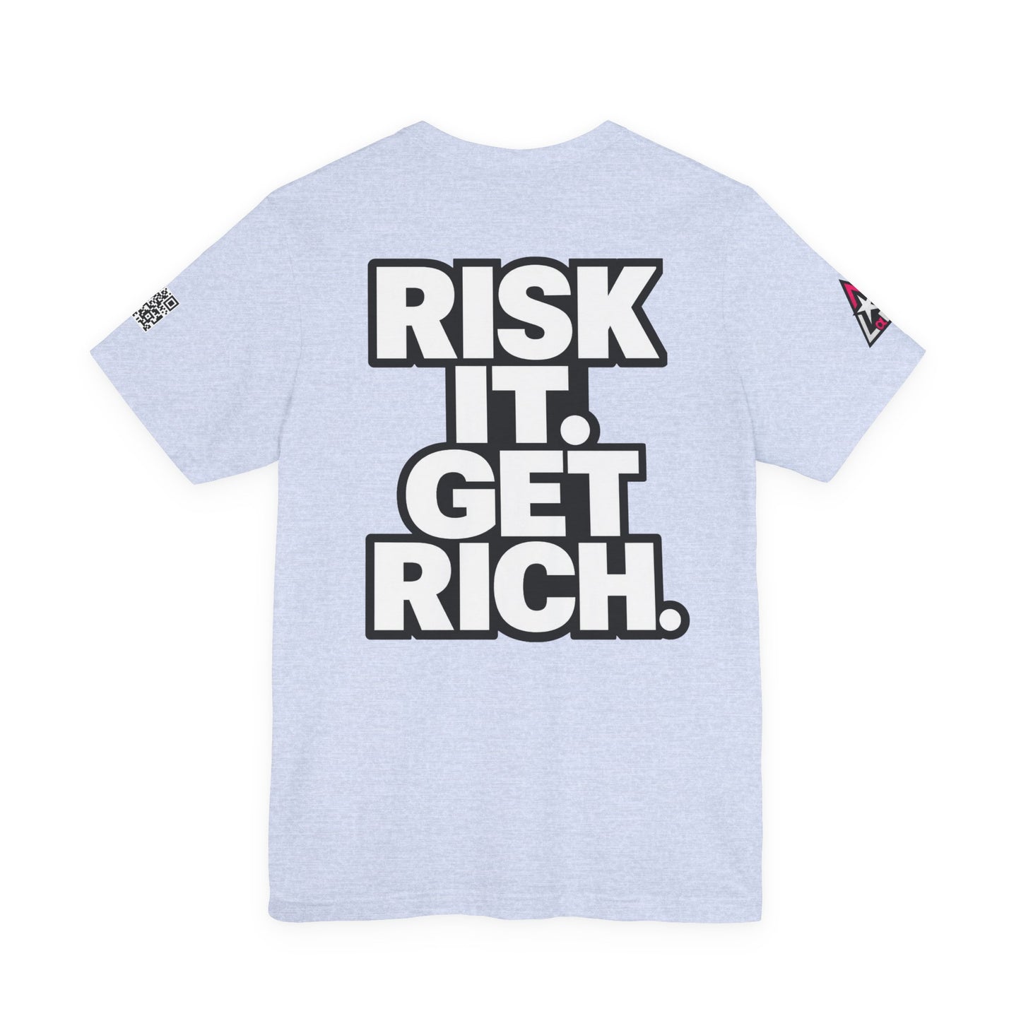 Risk It. Get Rich. – Bold Motivational Graphic Tee