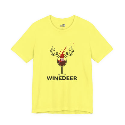 Wine Deer Authority – Unisex Bold Graphic Streetwear Tee