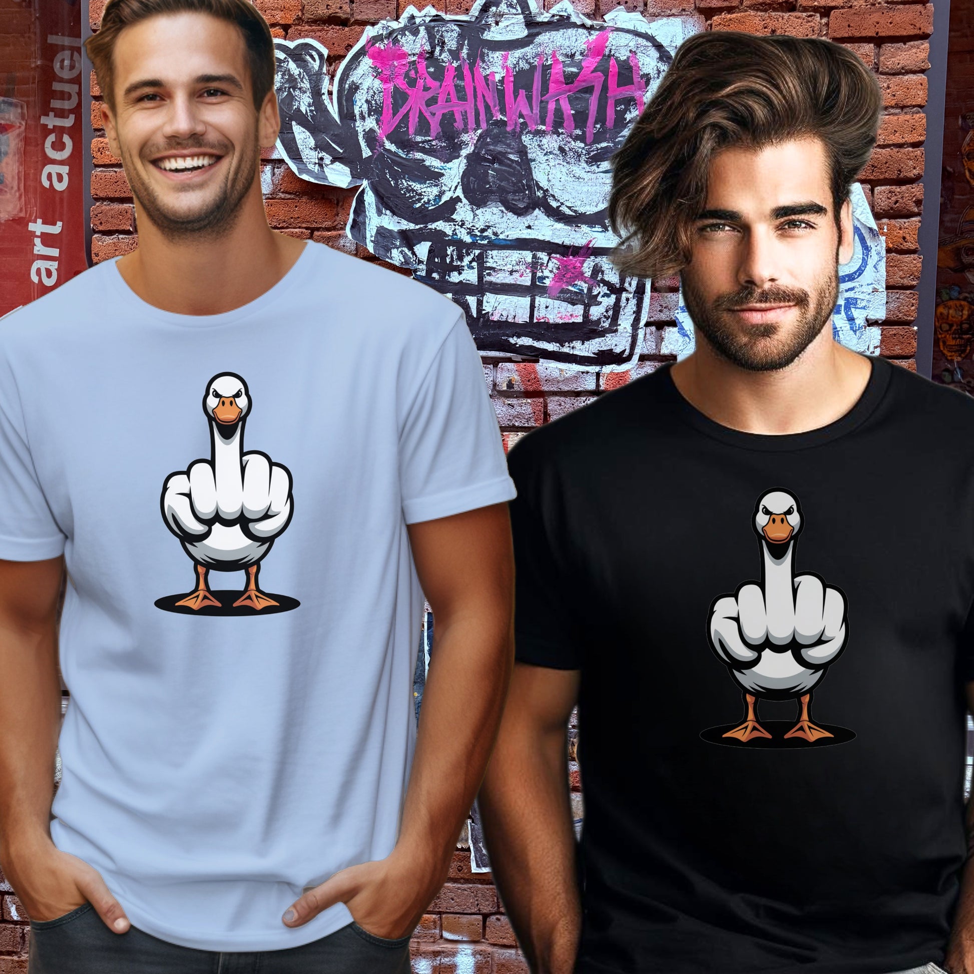 Funny Goose Graphic Short Sleeve Shirt