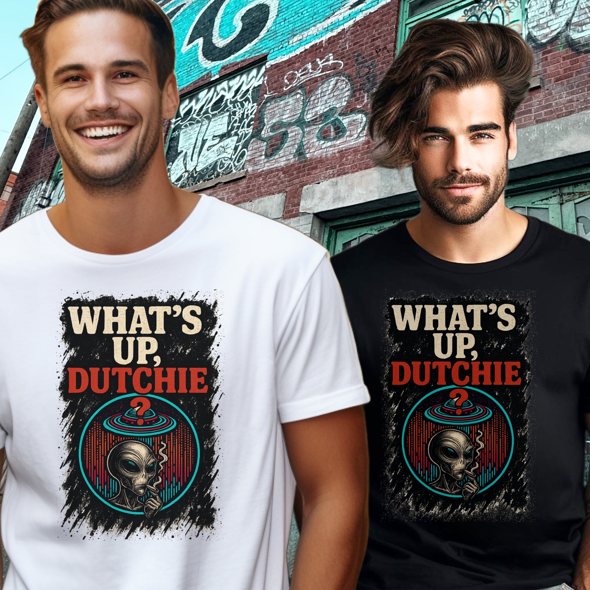 What's Up Dutchie Alien Graphic T-Shirt Product Type