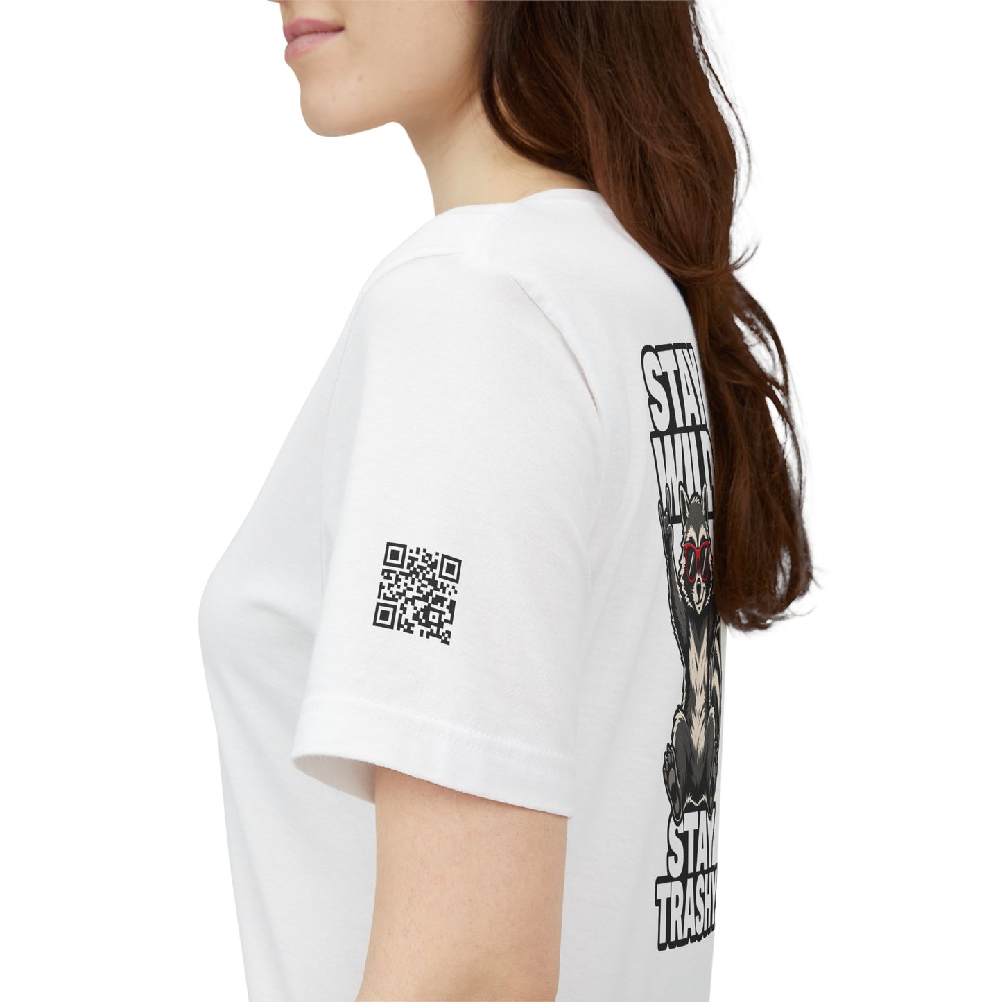 Stay Wild, Stay Trashy – Funny Raccoon Graphic Tee