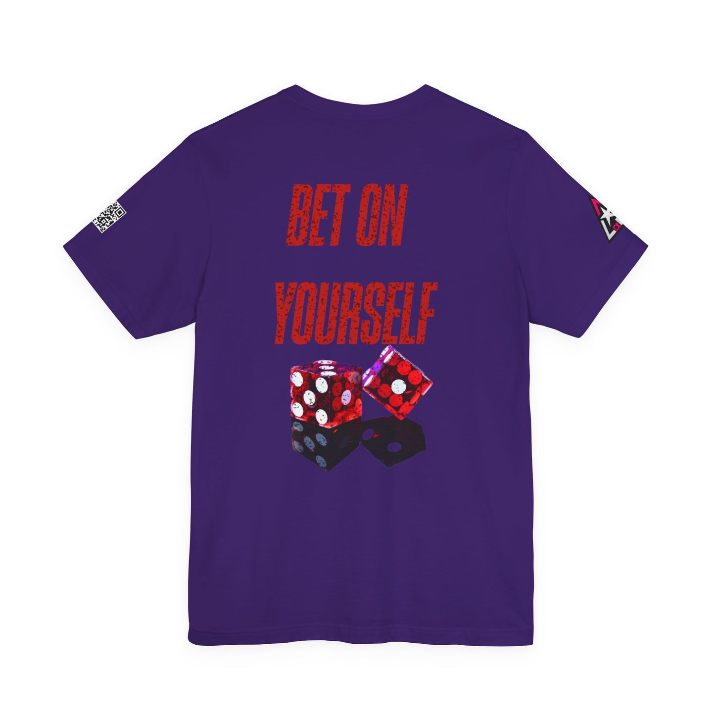 BET ON YOURSELF Graphic T-Shirt | Motivational Streetwear Tee | Dice Graphic Shirt