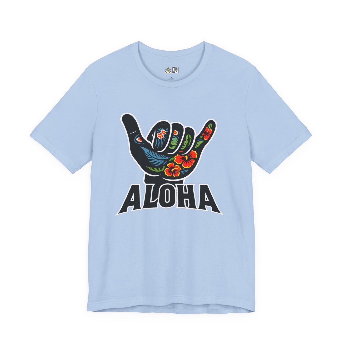 Aloha Shaka Floral Vibe – Unisex Streetwear Graphic Tee