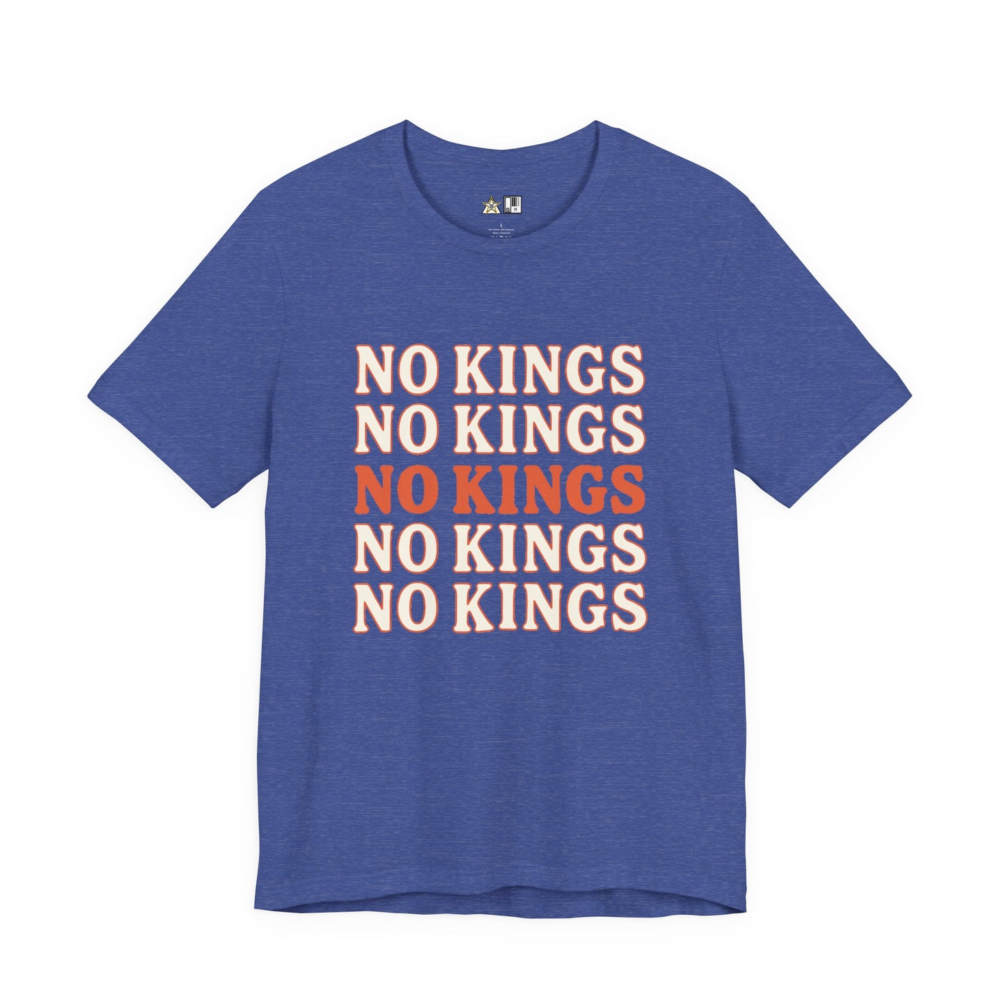 No Kings Pattern Dominance – Unisex Streetwear Graphic Tee