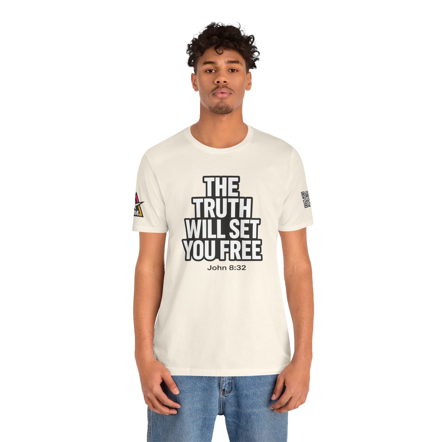 The Truth Will Set You Free Graphic T-Shirt | John 8:32 Christian Tee | Faith Streetwear Shirt