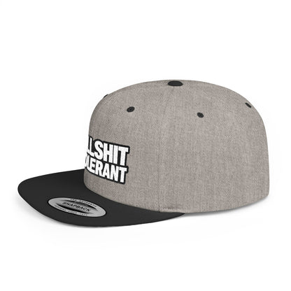 Bullshit Intolerant – Funny Sarcastic Streetwear Snapback