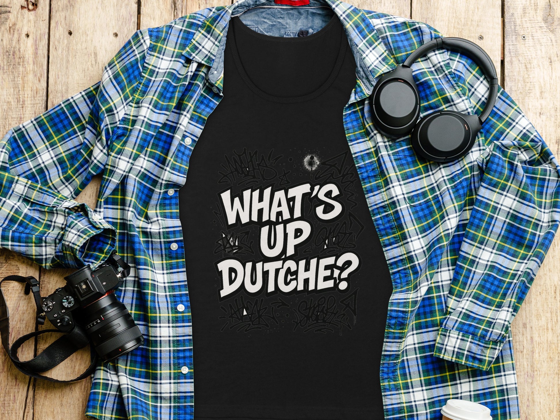 What's Up Dutche Fun Creative Graphic Tee product