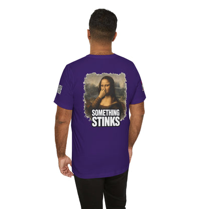 Something Stinks – Funny Mona Lisa Parody Graphic Tee
