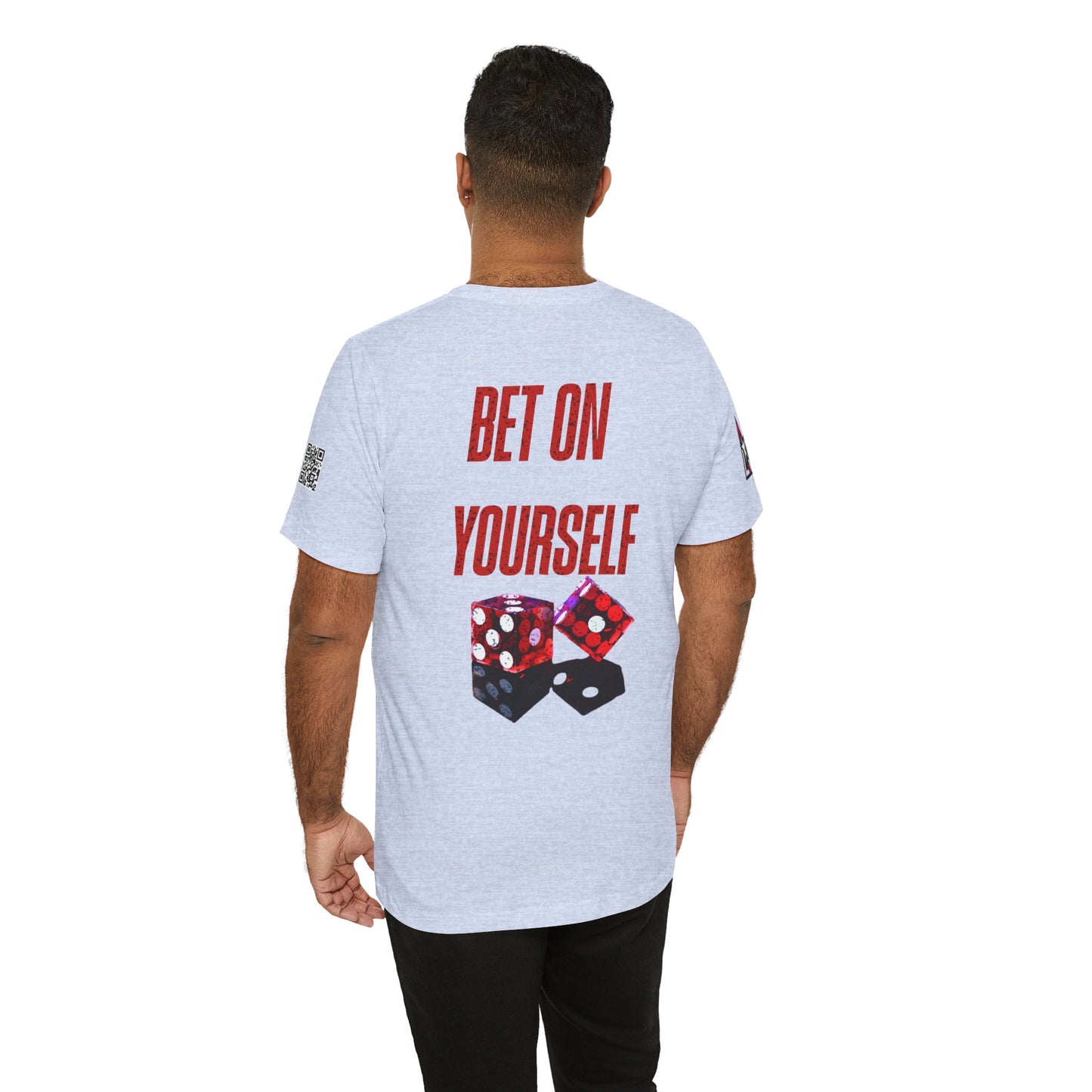 BET ON YOURSELF Graphic T-Shirt | Motivational Streetwear Tee | Dice Graphic Shirt
