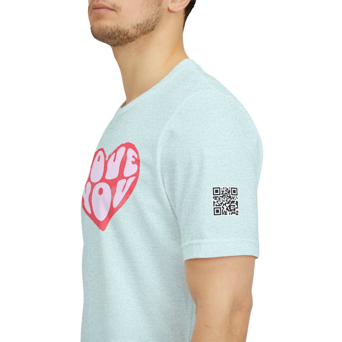 Love You Graphic T-Shirt | Heart Graphic Tee | Cute Retro Streetwear Shirt