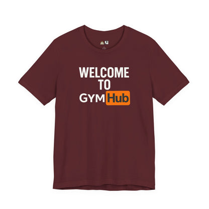 Welcome Gym Hub Obsession Tee – Unisex Streetwear Graphic Tee