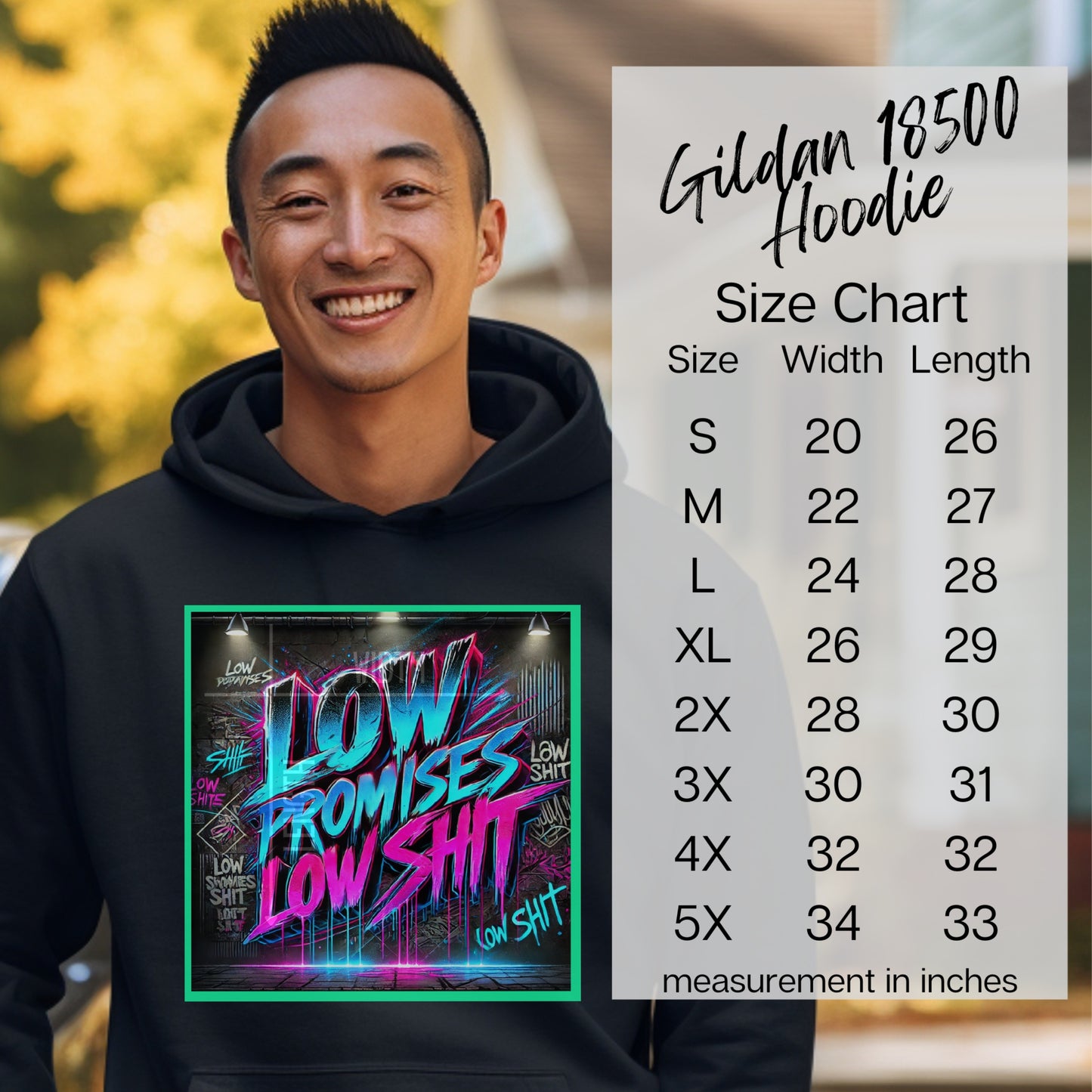 Gildan 18500 Hoodie with Unique Graphic Print product