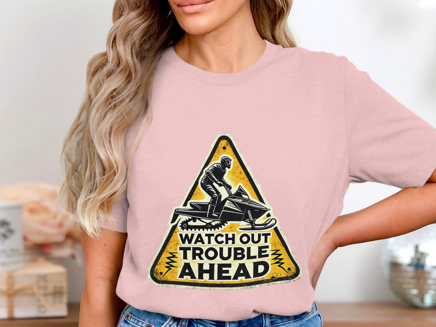 Watch Out Trouble Ahead Graphic Tee Shirt product type