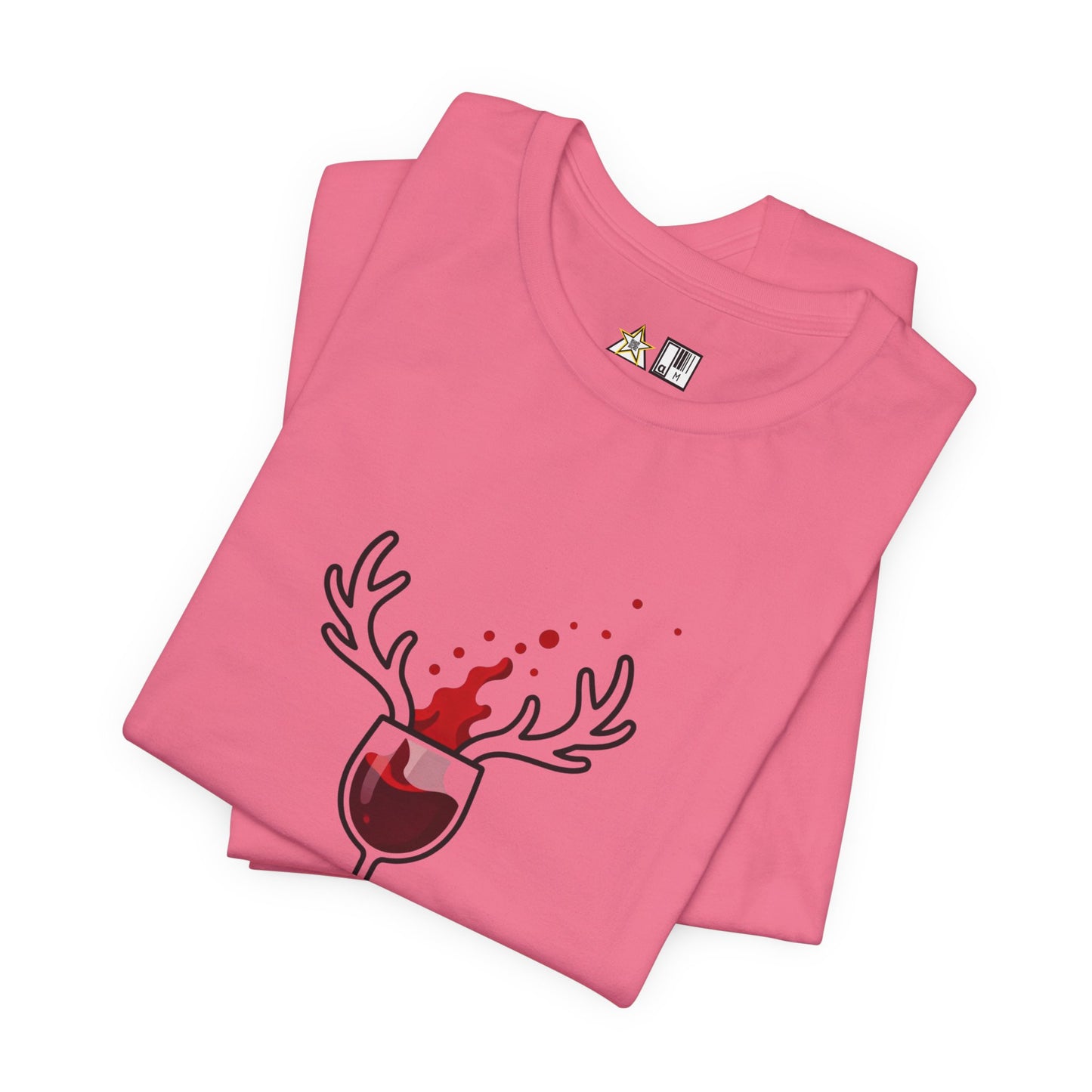 Wine Deer Authority – Unisex Bold Graphic Streetwear Tee