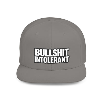 Bullshit Intolerant – Funny Sarcastic Streetwear Snapback