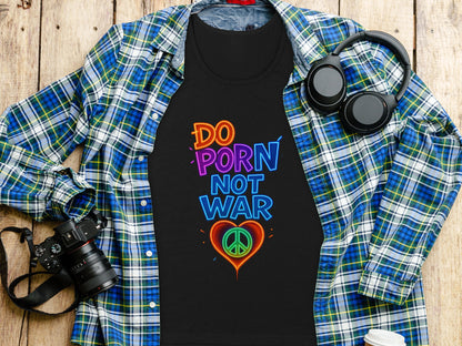 DO PORN NOT WAR Colorful Peace T-Shirt product type