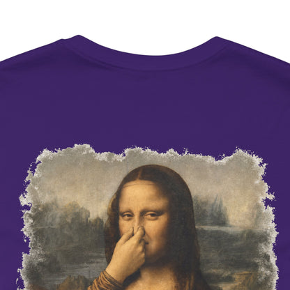 Something Stinks – Funny Mona Lisa Parody Graphic Tee