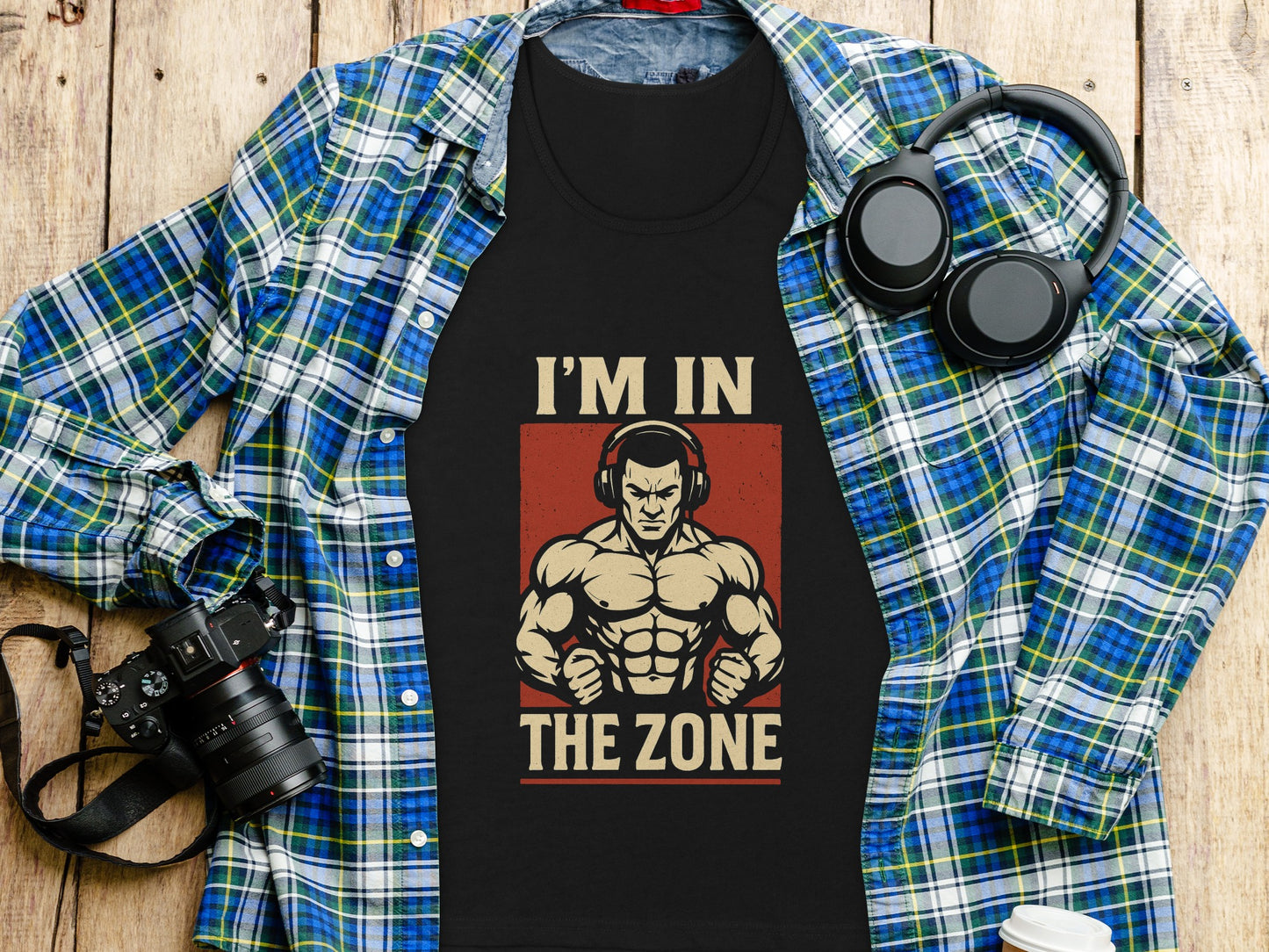 I'm in the zone motivational fitness apparel product