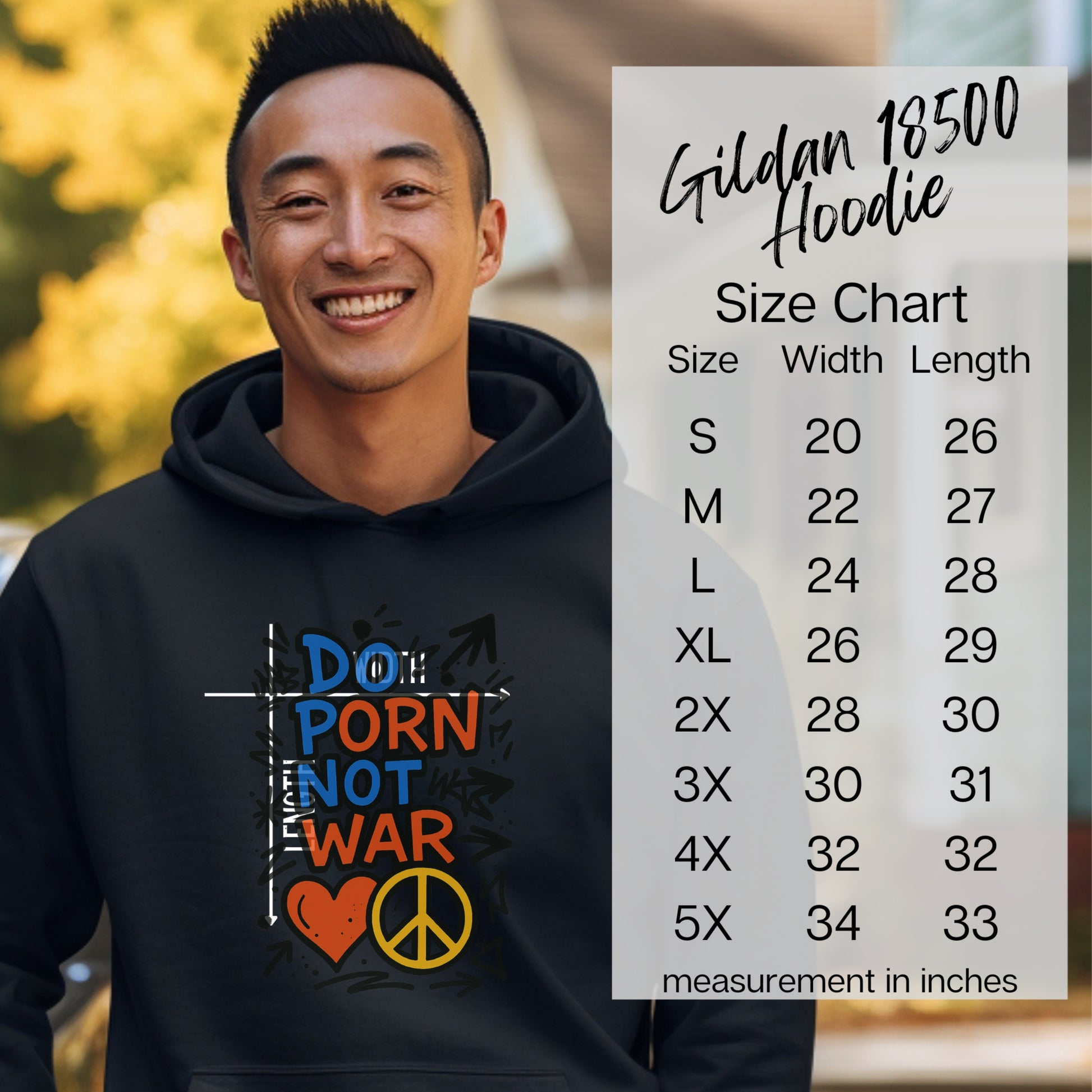 Inspirational Peace Message Graphic Hoodie product