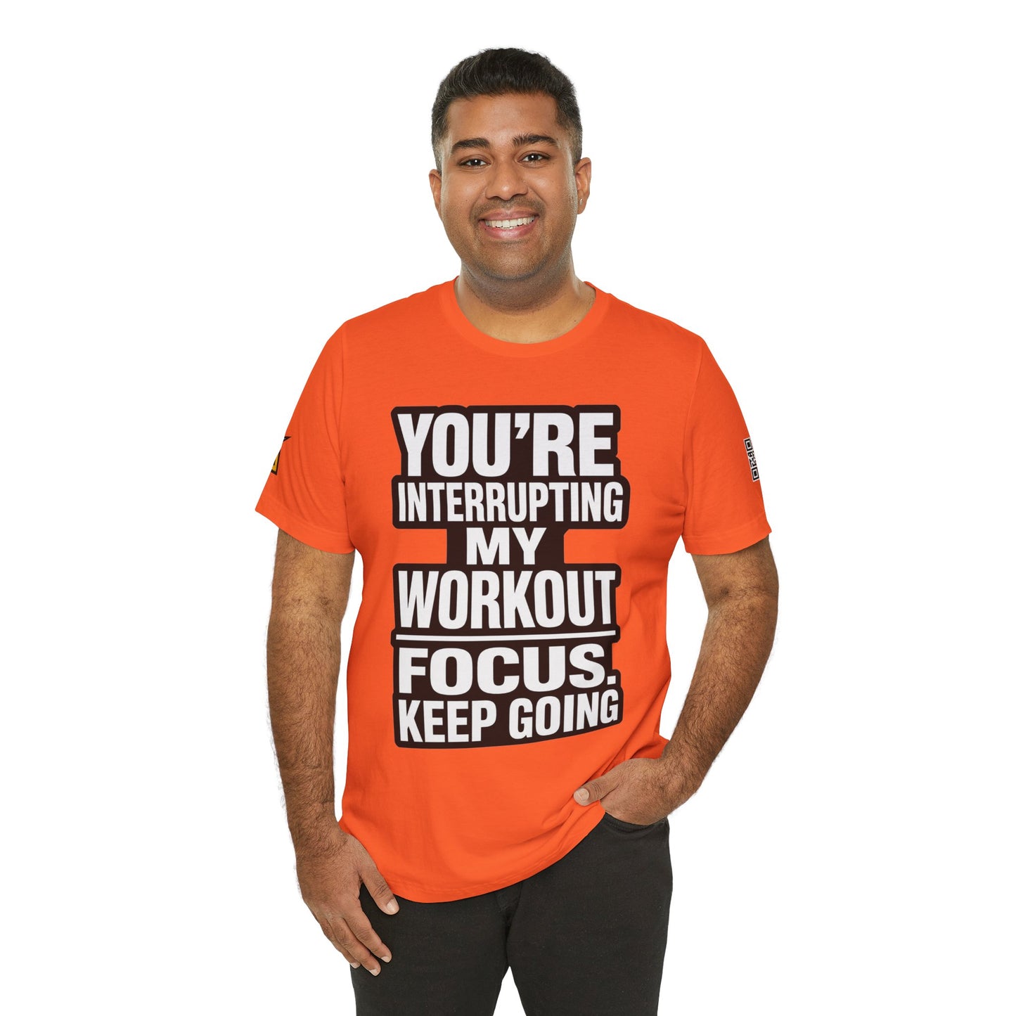 You’re Interrupting My Workout Graphic T-Shirt | Focus Keep Going Gym Tee | Fitness Streetwear