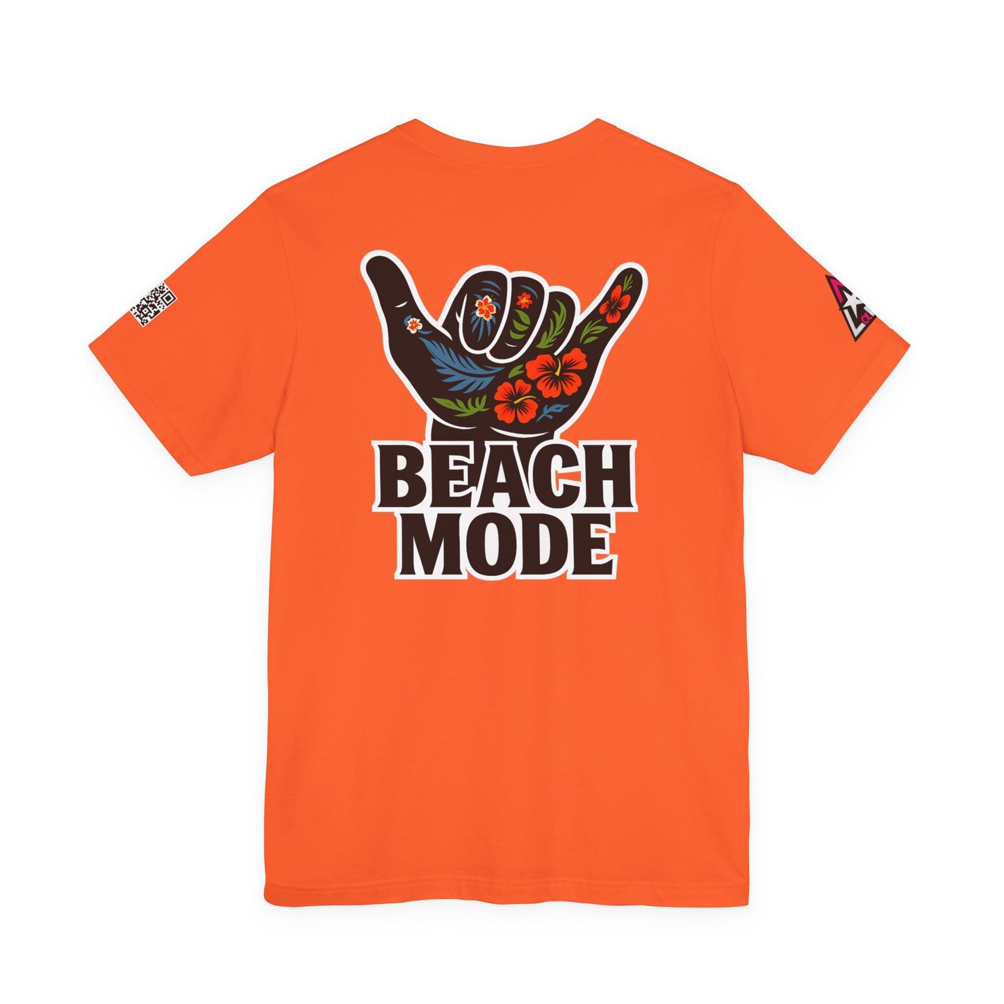 Beach Mode Graphic T-Shirt | Shaka Hand Tropical Tee | Summer Streetwear