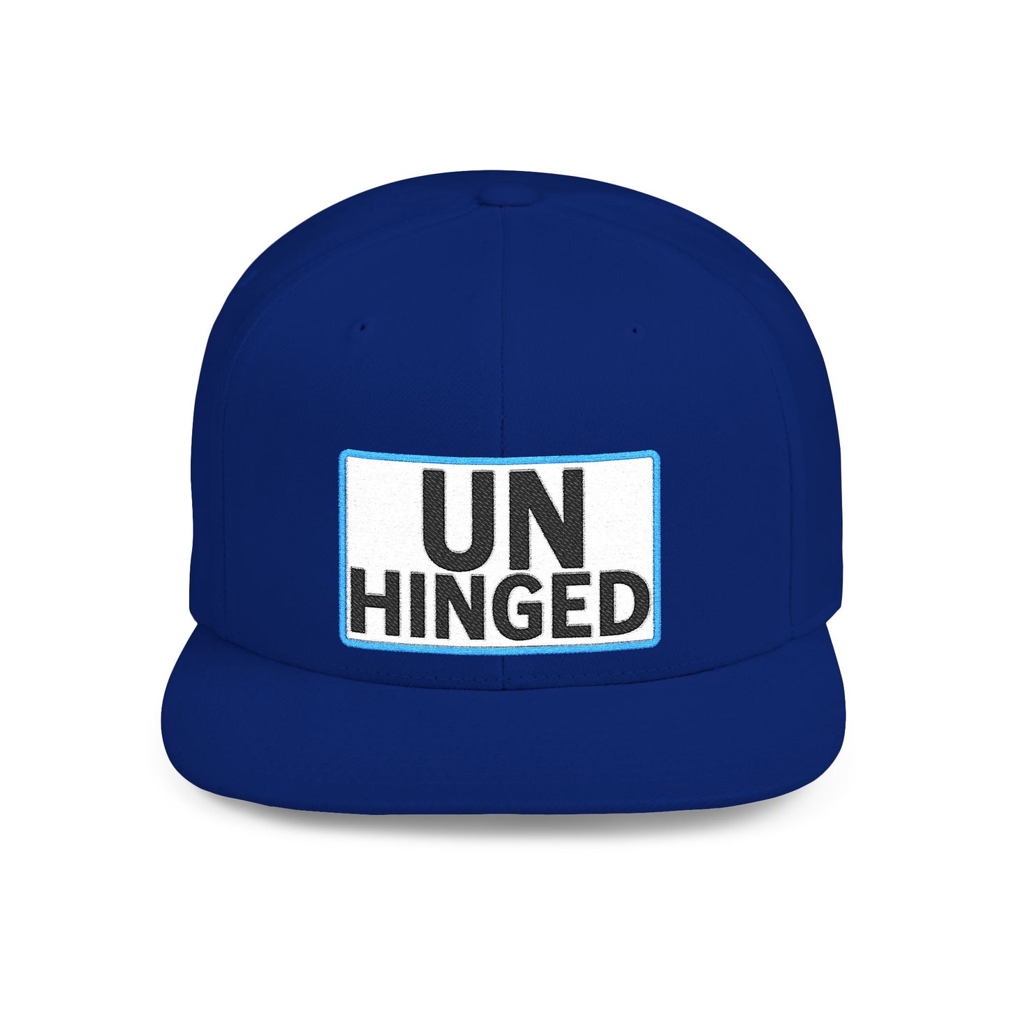 UNHINGED Embroidered Snapback Hat | Funny Statement Cap | Bold Streetwear Flat Bill | Dark Humor Gift