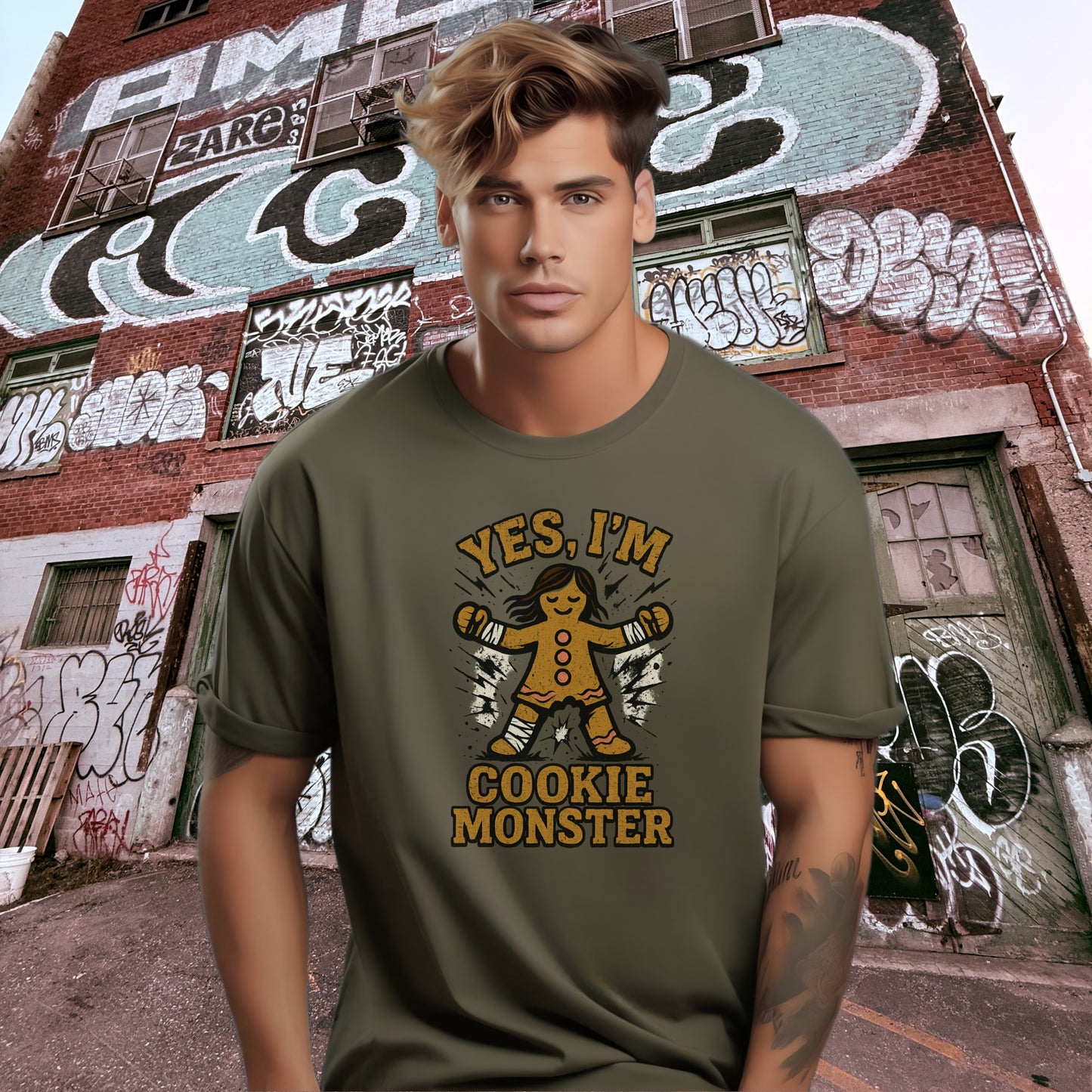 Yes I'm Cookie Monster Graphic T-Shirt Product