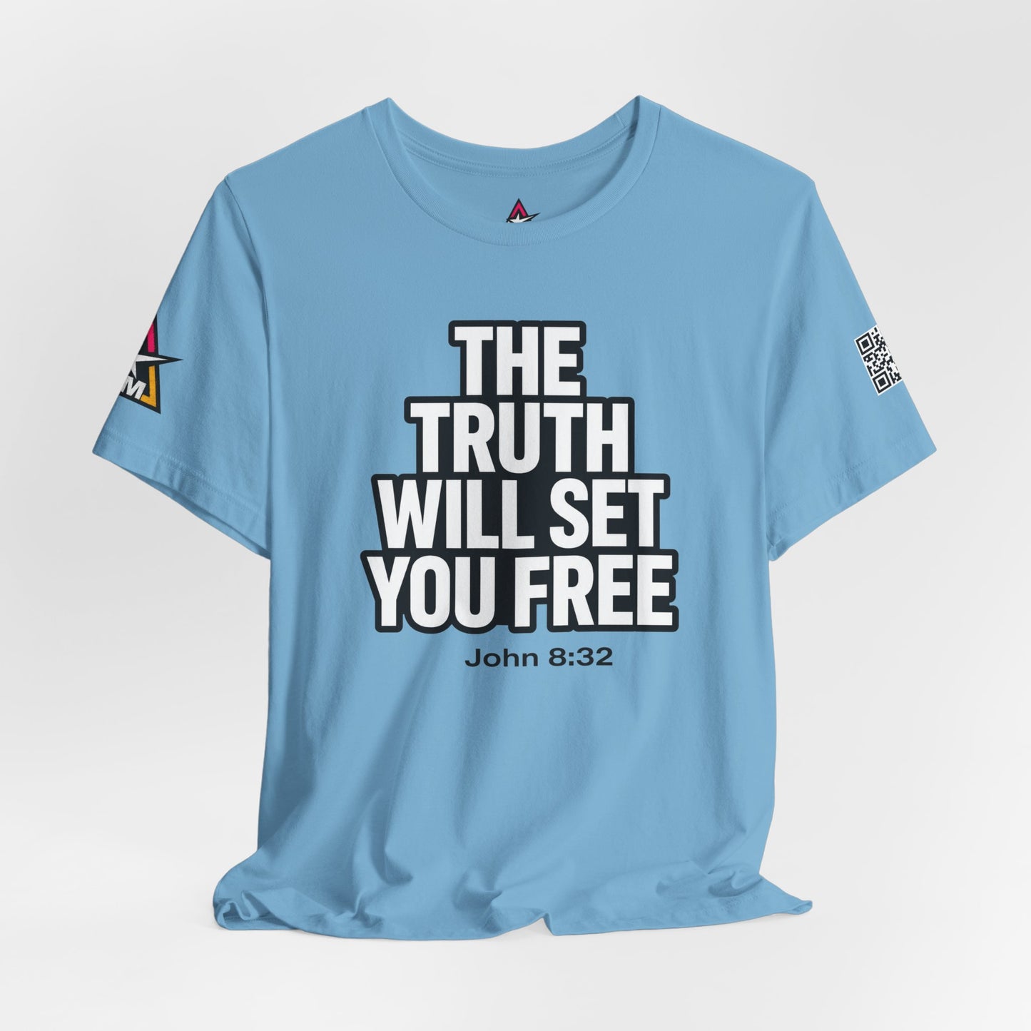 The Truth Will Set You Free Graphic T-Shirt | John 8:32 Christian Tee | Faith Streetwear Shirt