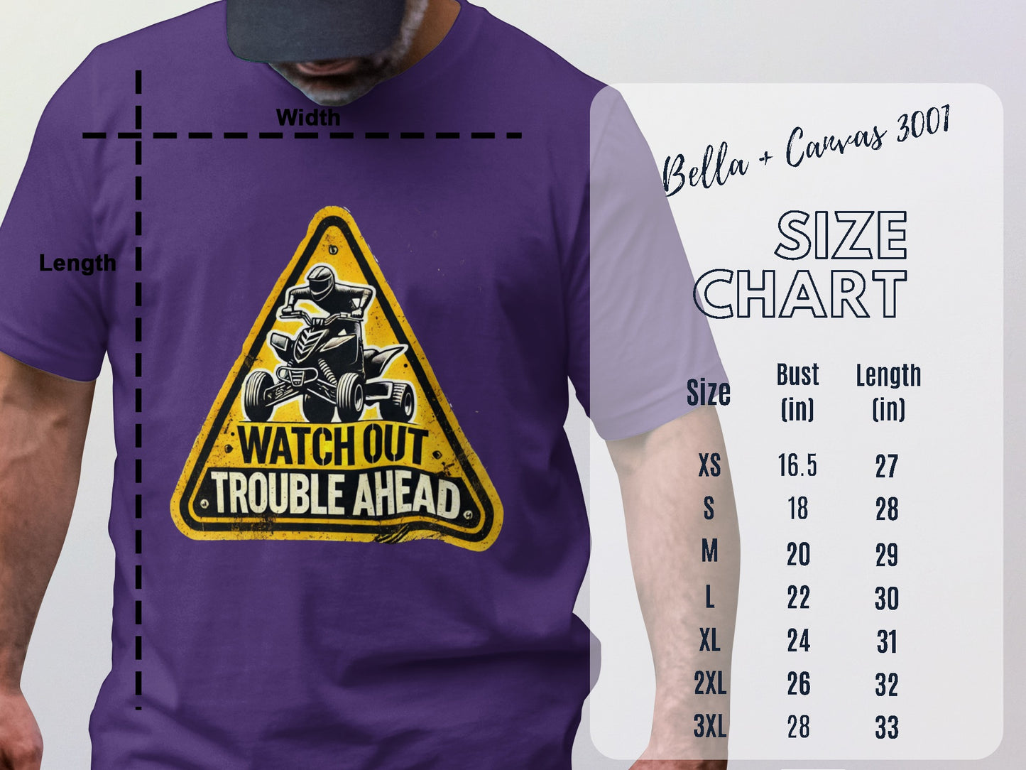 Watch Out Trouble Ahead Graphic Tee Shirt product type