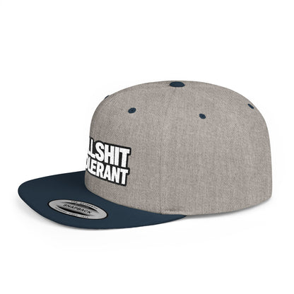 Bullshit Intolerant – Funny Sarcastic Streetwear Snapback
